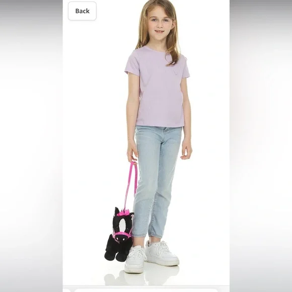 Two Super Poochie And Co Little Girls Plush Animal Shaped Purse. - Picture 15 of 15